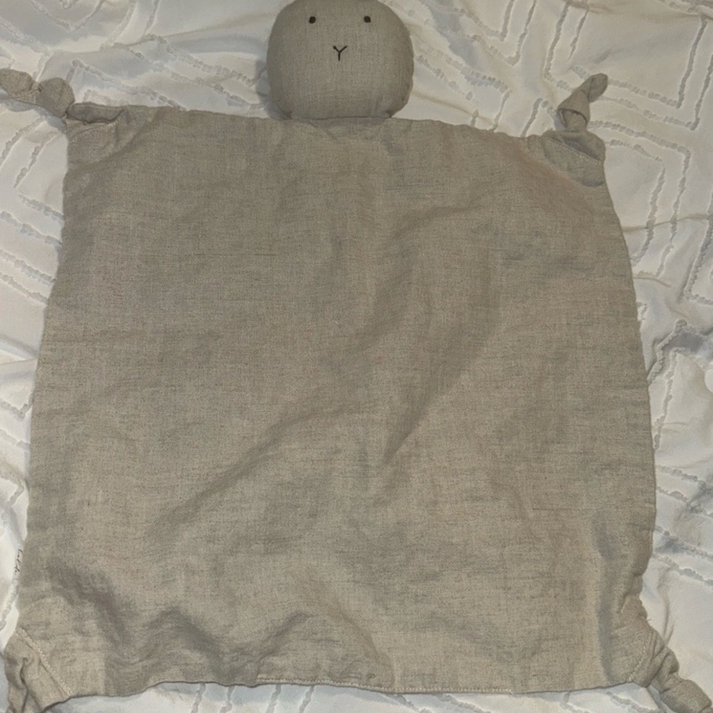 Holde Bunny Lovey Doll Plush Blankie Tan
